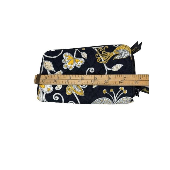 Vera Bradley Retired Black & Yellow Bird Zip Wallet - EUC - Picture 9 of 10